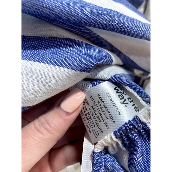 By The Way Striped blouse size medium - Picture 3 of 4